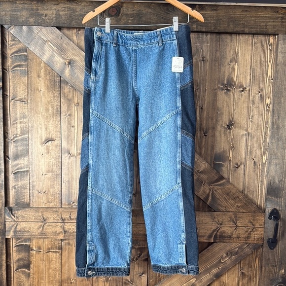 FREE PEOPLE Moonlit Moto Slim Bootcut Jeans - Picture 5 of 12